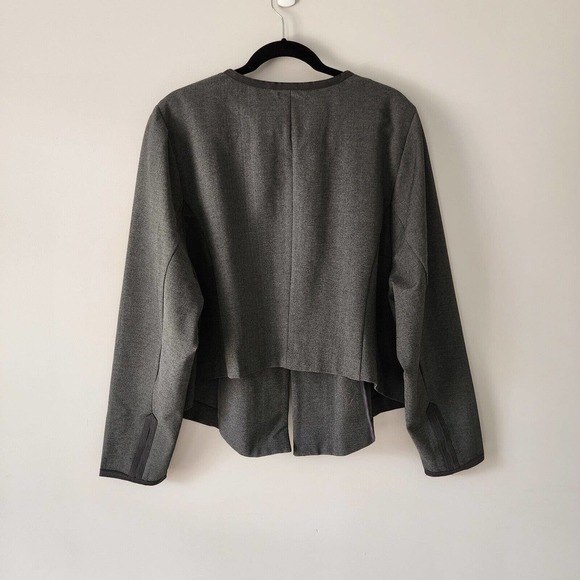 Torrid‎ Charcoal Gray Fitted Military Blazer Jacket Size Women's Plus 4X - Picture 8 of 13